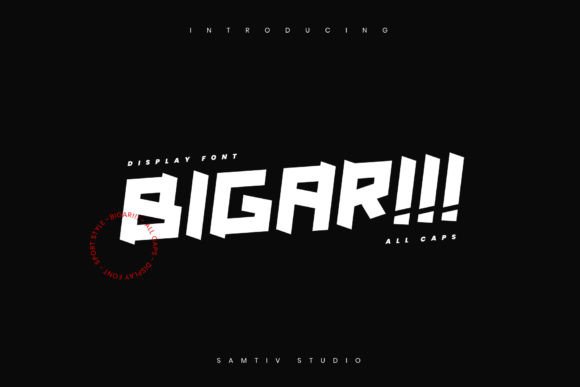 Bigar: A Modern Display Font for Bold Branding