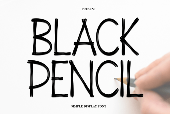 Black Pencil: A Modern Display Font for Crafters and Designers