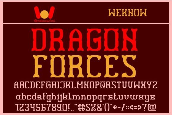 Dragon Forces: A Font for Impactful Digital Communication