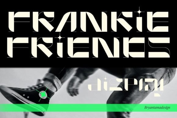 Frankie Friends: A Futuristic Display Font for Digital Design