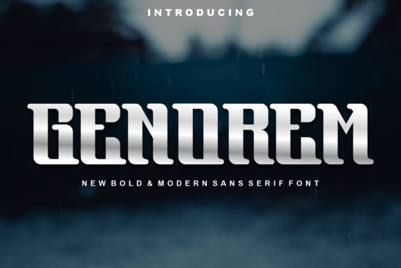 Genorem: The Font That Elevates Your Brand