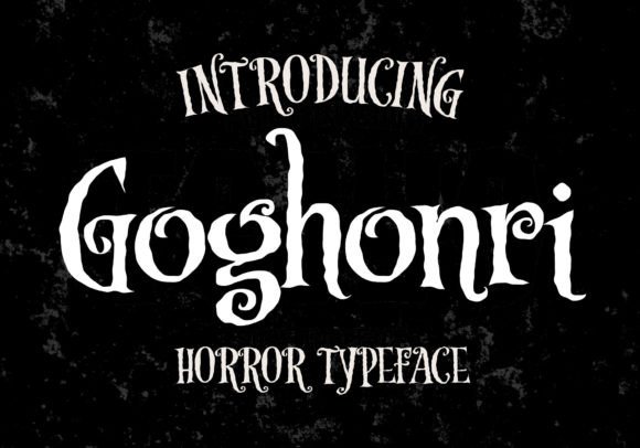 Goghonri: A Spooky-Sharp Display Font for Memorable Branding
