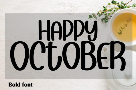 Happy October: A Handwritten Display Font for Editorial Charm