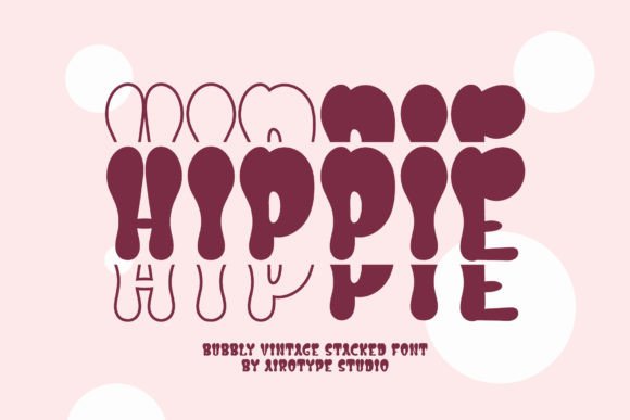 Hippie Stacked: A Retro Display Font That Feels Like Home