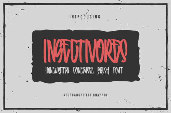Insectivores: A Display Font for Editorial Elegance