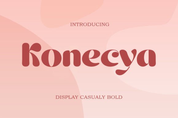 Konecya: A Fresh Display Typeface for Handmade Brands