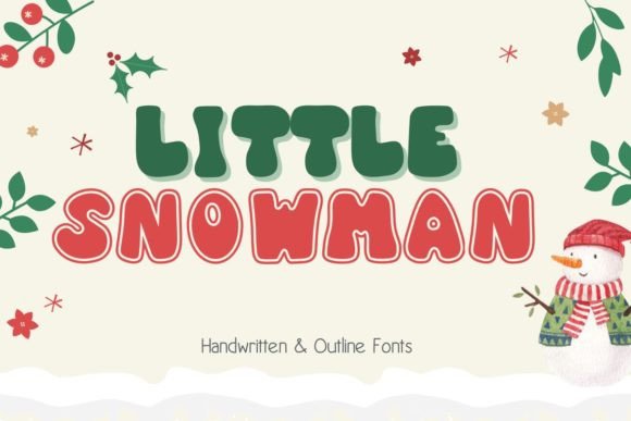 Little Snowman: A Playful Display Font for Branding and Creativity