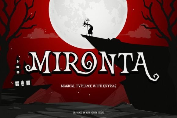 Mironta: A Spooky-Yet-Fun Display Font for Handmade Creators