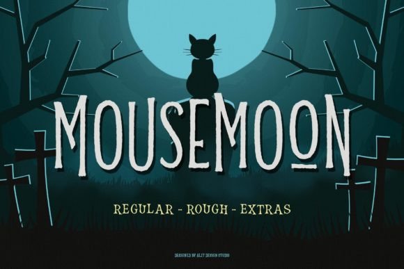 Mousemoon: A Halloween Display Typeface That Grabs Attention