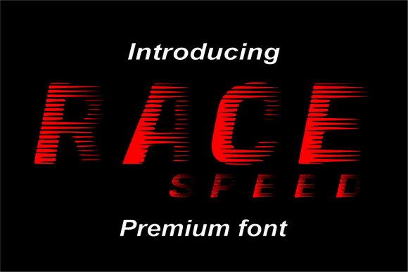 Race Speed: A Bold Font for Digital Branding