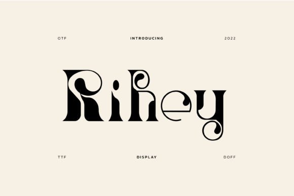 Rihey: A Display Font with Art-Nouveau Charm