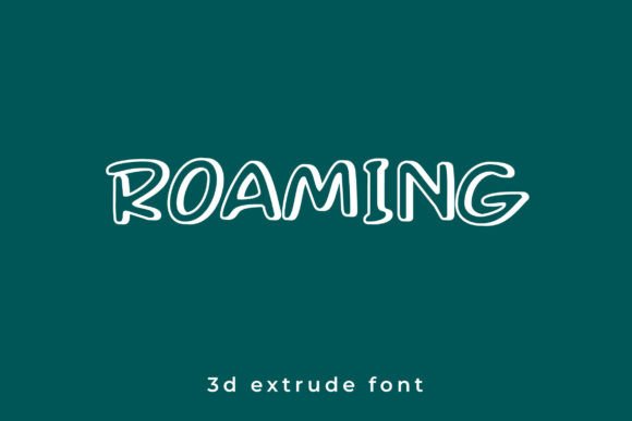 Roaming: A Modern Display Font for Web Design