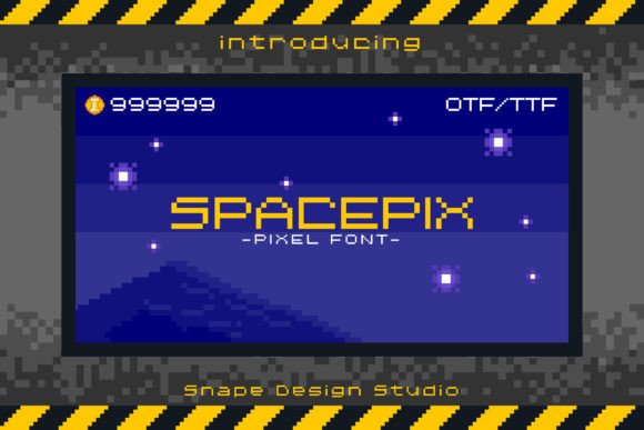 Spacepix: A Retro Pixel Font for Editorial Design