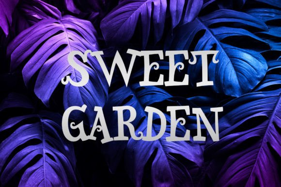 Sweet Garden: A Display Font with a Touch of Whimsy