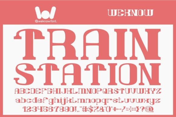 Train Station: A Versatile Display Font for Scroll-Stopping Marketing