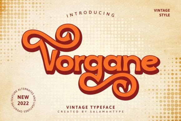 Vorgane: A Vintage Font for Modern Campaigns